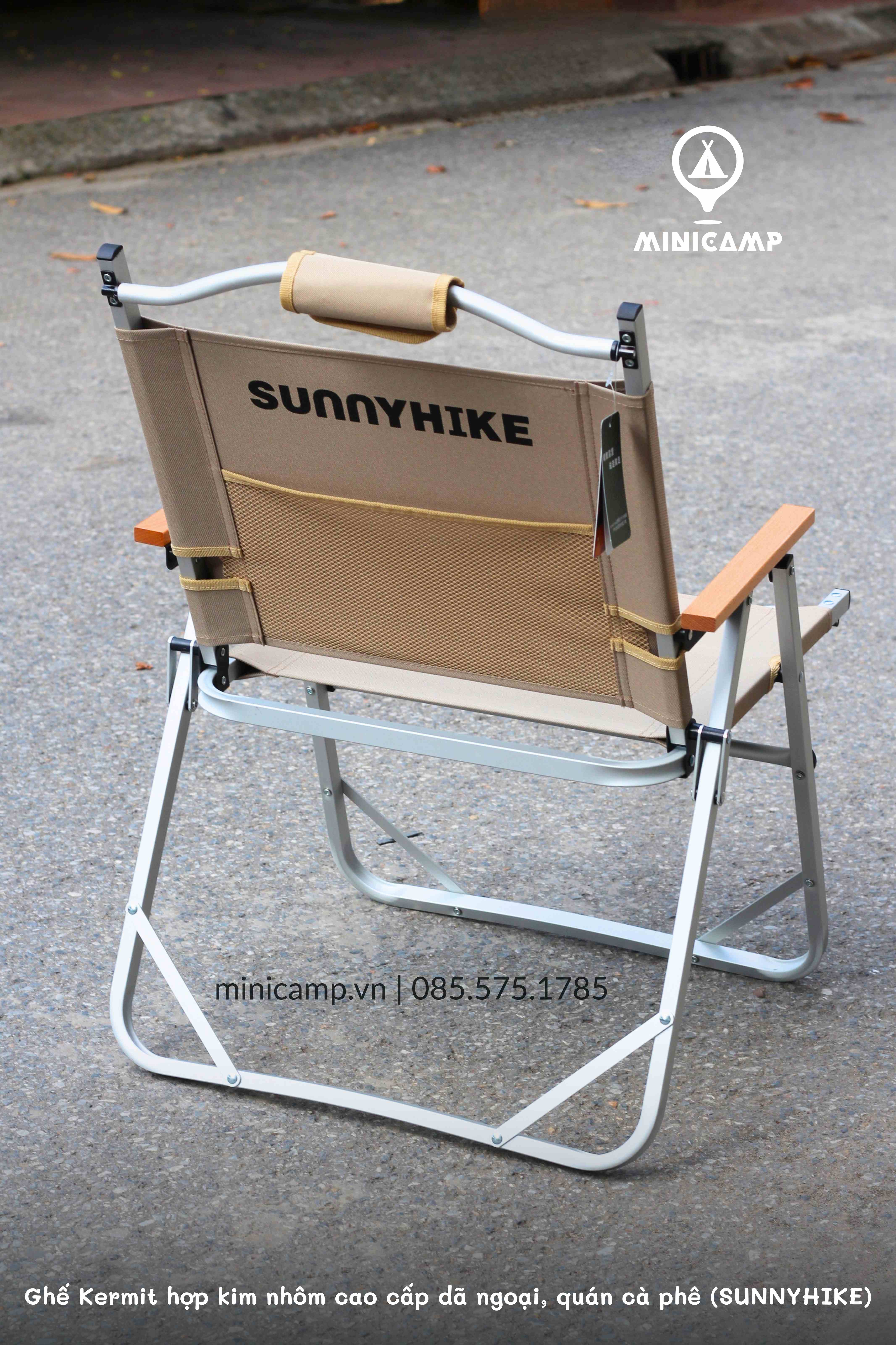 Ghế Kermit hợp kim nhôm cao cấp dã ngoại, camping, quán cà phê SK940001-L (SUNNYHIKE) | size L