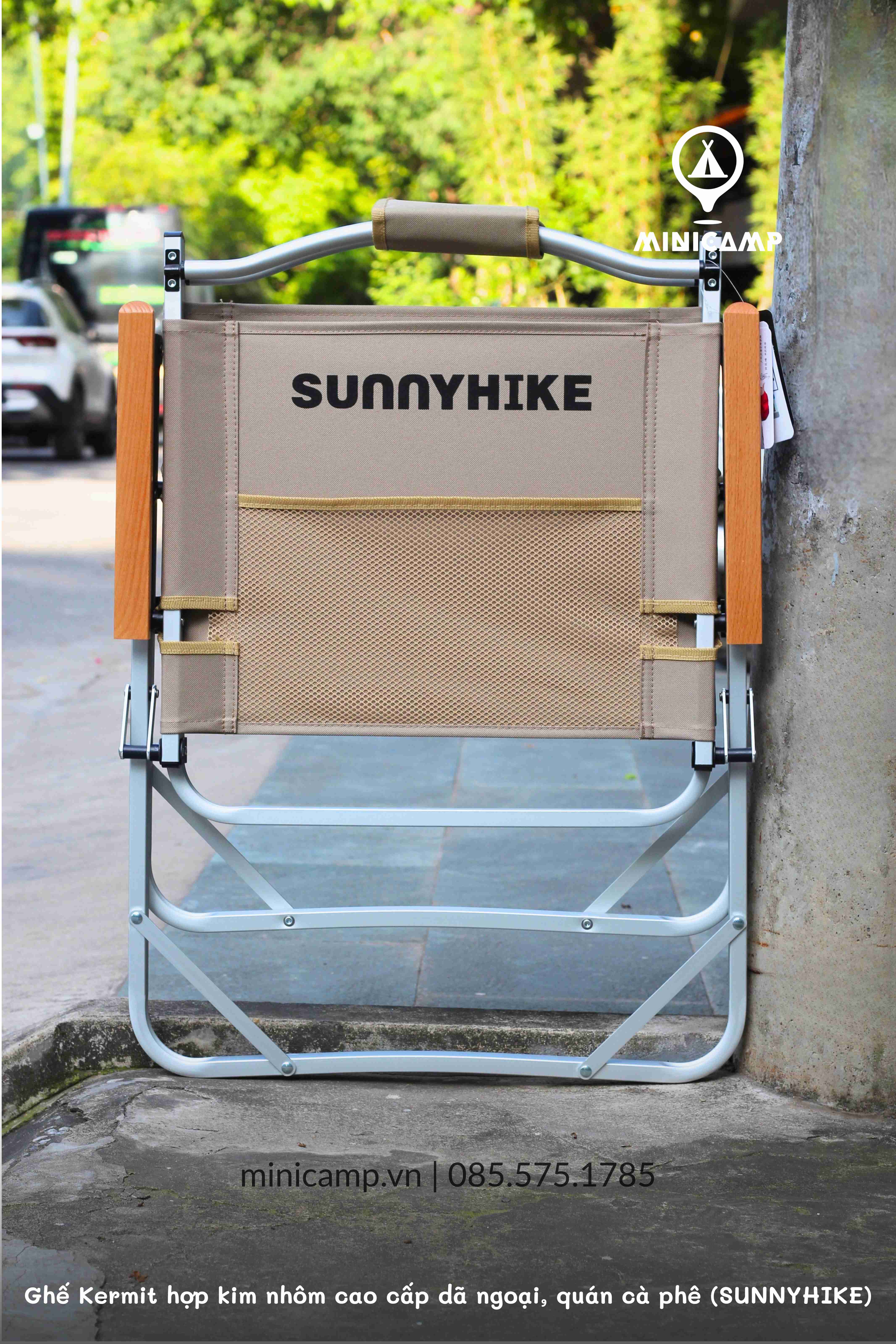 Ghế Kermit hợp kim nhôm cao cấp dã ngoại, camping, quán cà phê SK940001-L (SUNNYHIKE) | size L