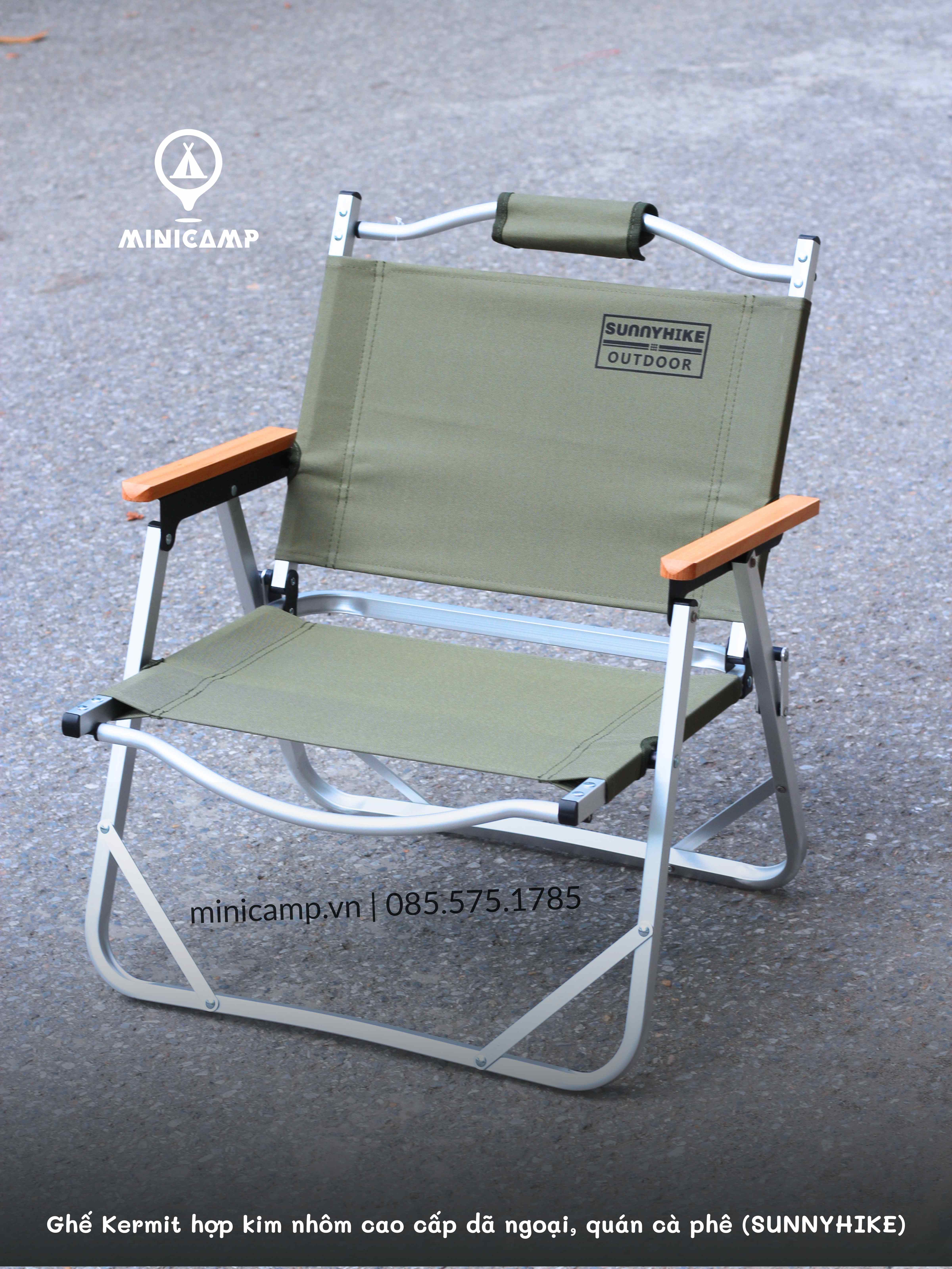 Ghế Kermit hợp kim nhôm cao cấp dã ngoại, camping, quán cà phê SK940001-M (SUNNYHIKE) | size M