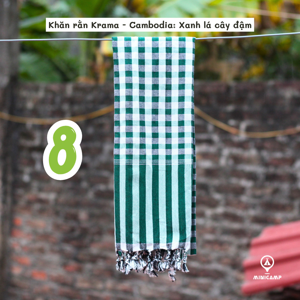 Khăn rằn Nam Bộ, khăn rằn Krama - Cambodia cao cấp đi phượt