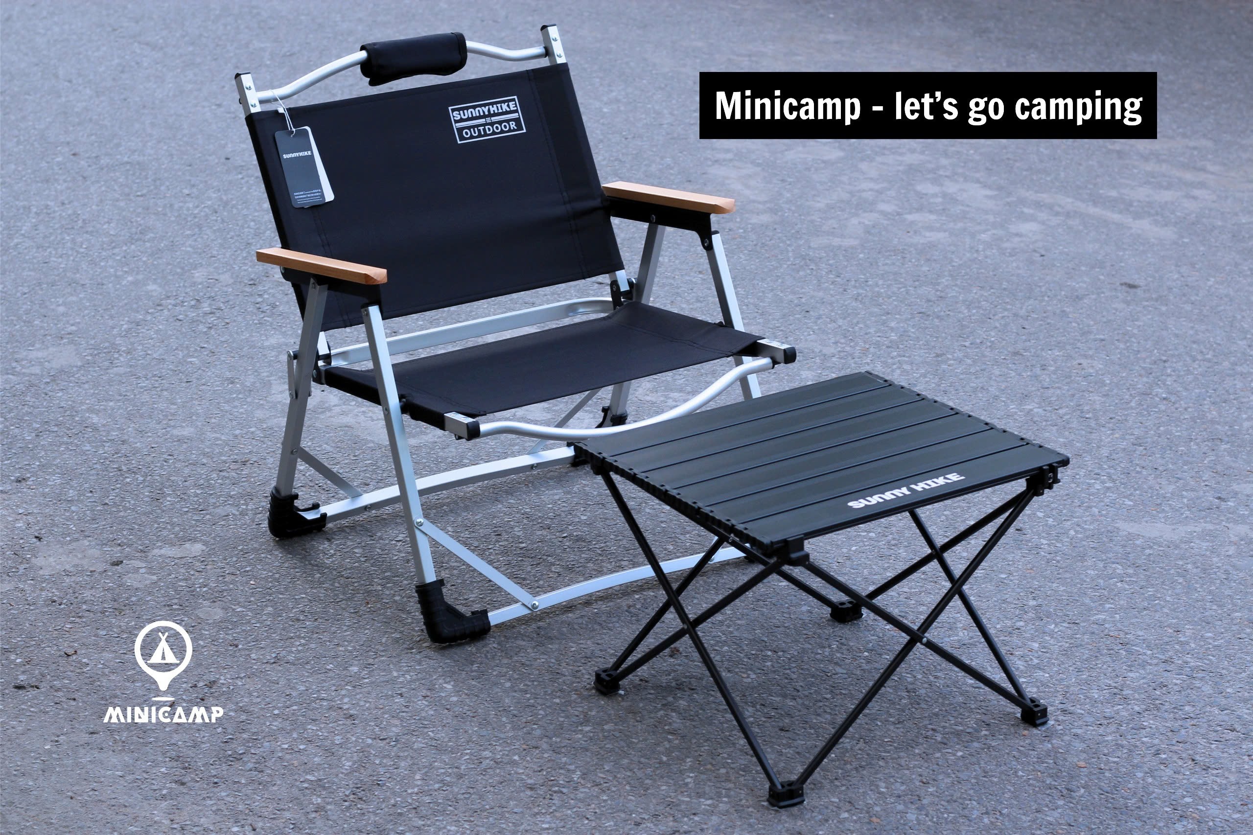 Bàn xếp gấp gọn dã ngoại hợp kim nhôm siêu nhẹ SK940074 (SUNNYHIKE)