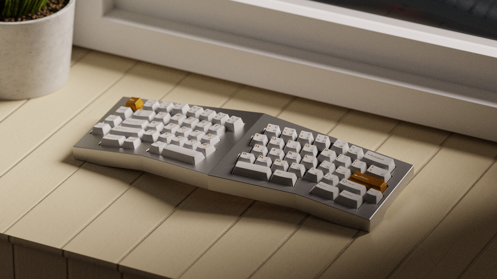 Kintsugi Keyboard Bộ keycap Key Kobo Kintsugi Shiro (Cherry profile / ABS Double-shot)