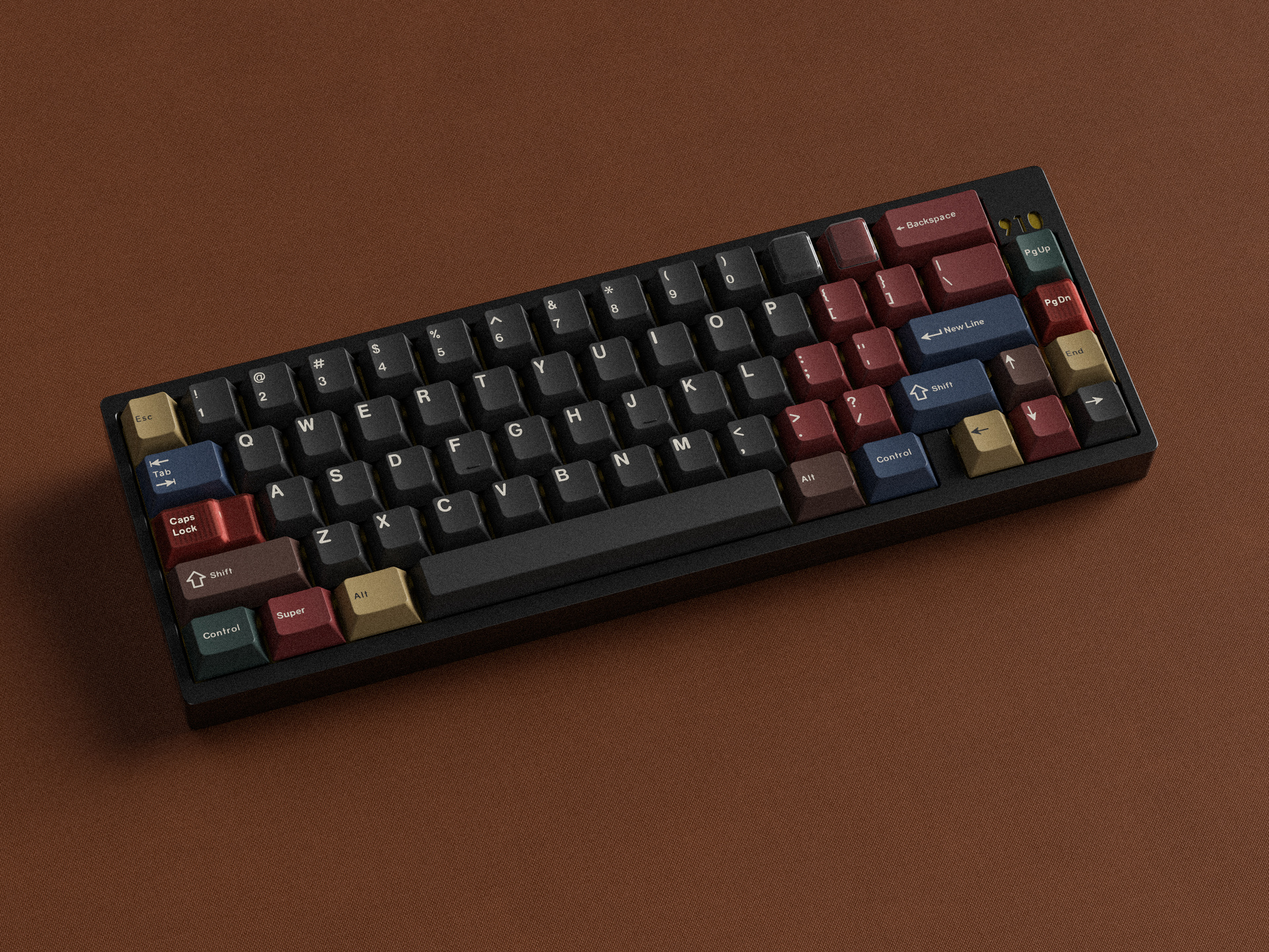 R2 Button Keyboard Bộ keycap Key Kobo Retro Mixed Lights R2 (Cherry profile / ABS Double-shot)