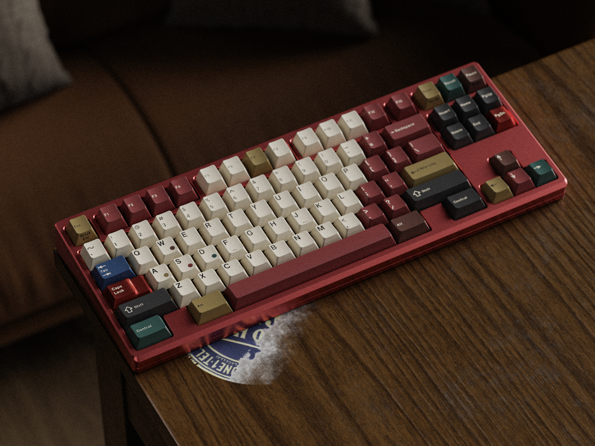 R2 Button Keyboard Bộ keycap Key Kobo Retro Mixed Lights R2 (Cherry profile / ABS Double-shot)