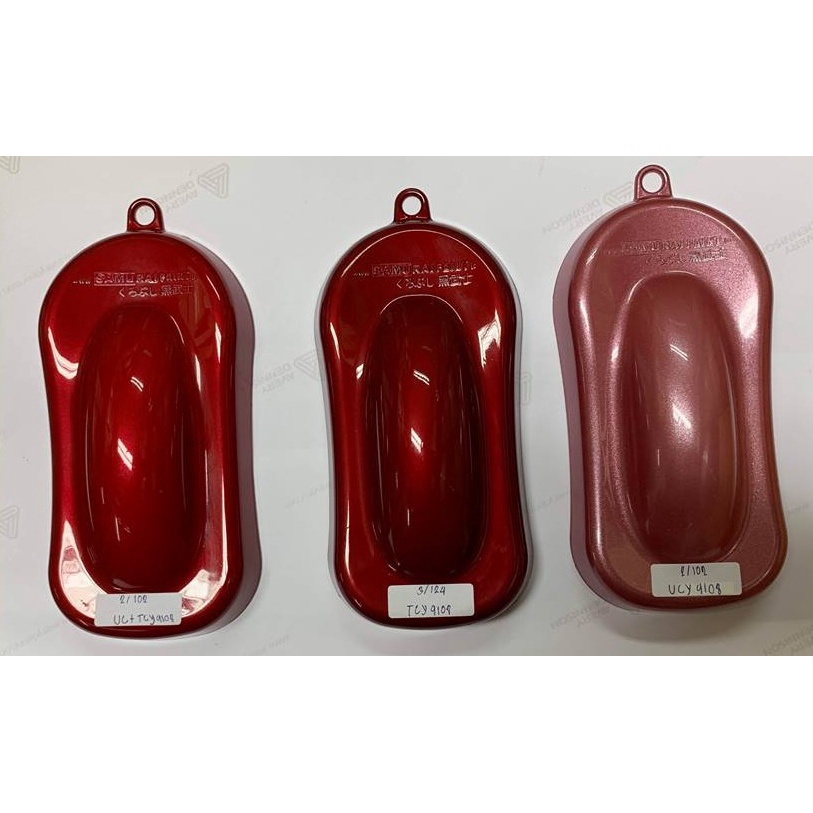 COMBO Sơn xịt Samurai Kurobushi - MÀU ĐỎ ĐẬM KIM LOẠI Yamaha UC+ TCY9108 (400ml) chuyên dùng cho xe máy