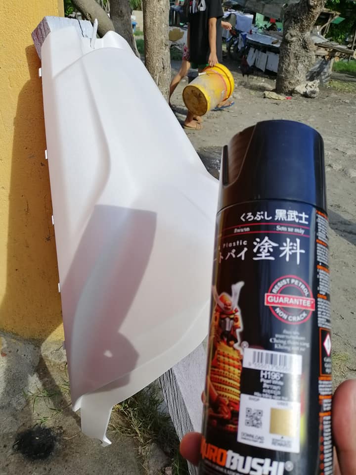 Sơn xịt Samurai Kurobushi -  MÀU TRẮNG NGỌC TRAI Honda H196 (400ml)