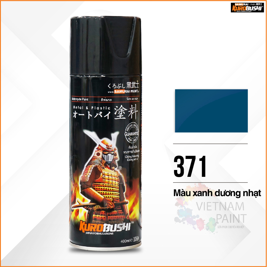 Sơn xịt Samurai Kurobushi - XANH DƯƠNG 371 (400ml)