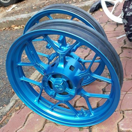 COMBO Sơn Samurai màu xanh đầm phá 2511 gồm 4 chai đủ quy trình độ bền cao (Lót  – Nền 124 - Màu 2511 - Bóng )