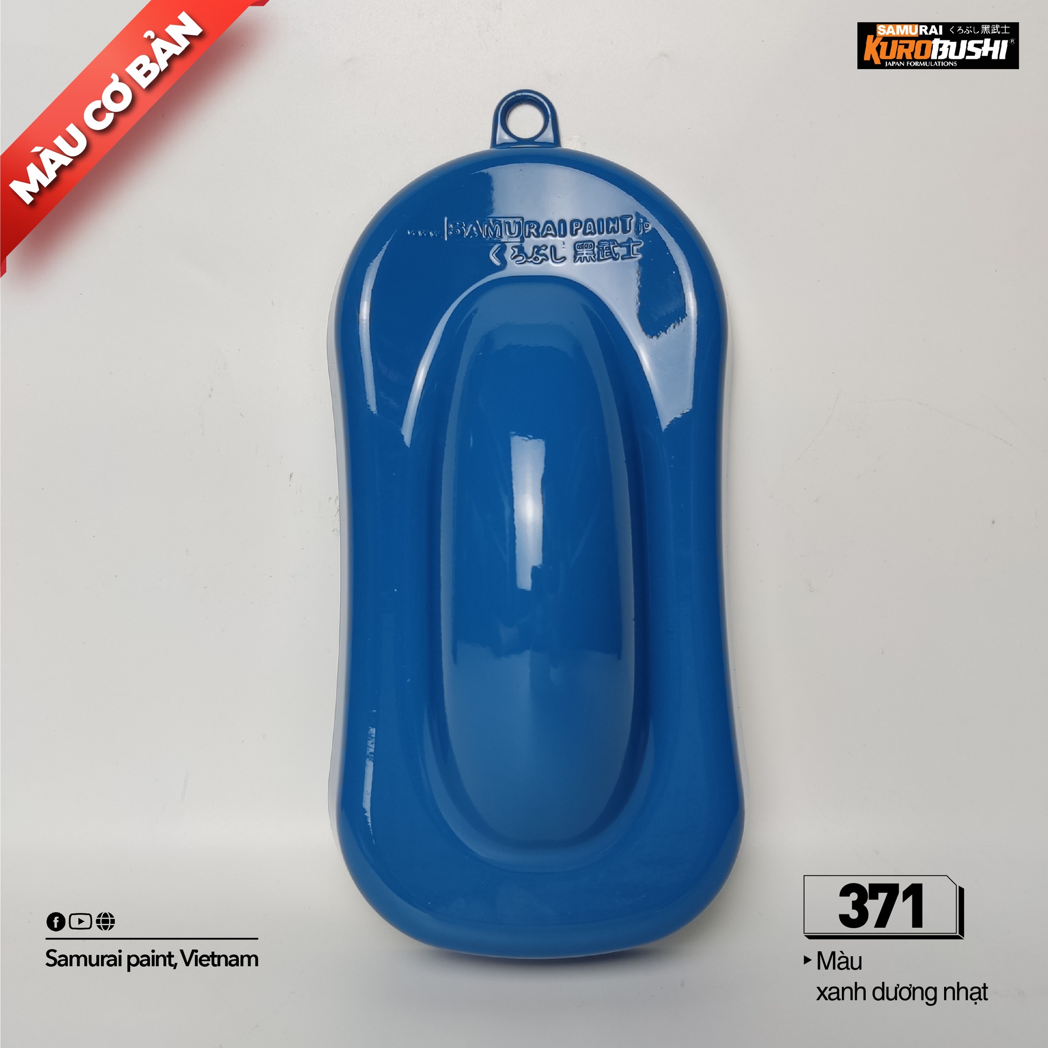 Sơn xịt Samurai Kurobushi - XANH DƯƠNG 371 (400ml)