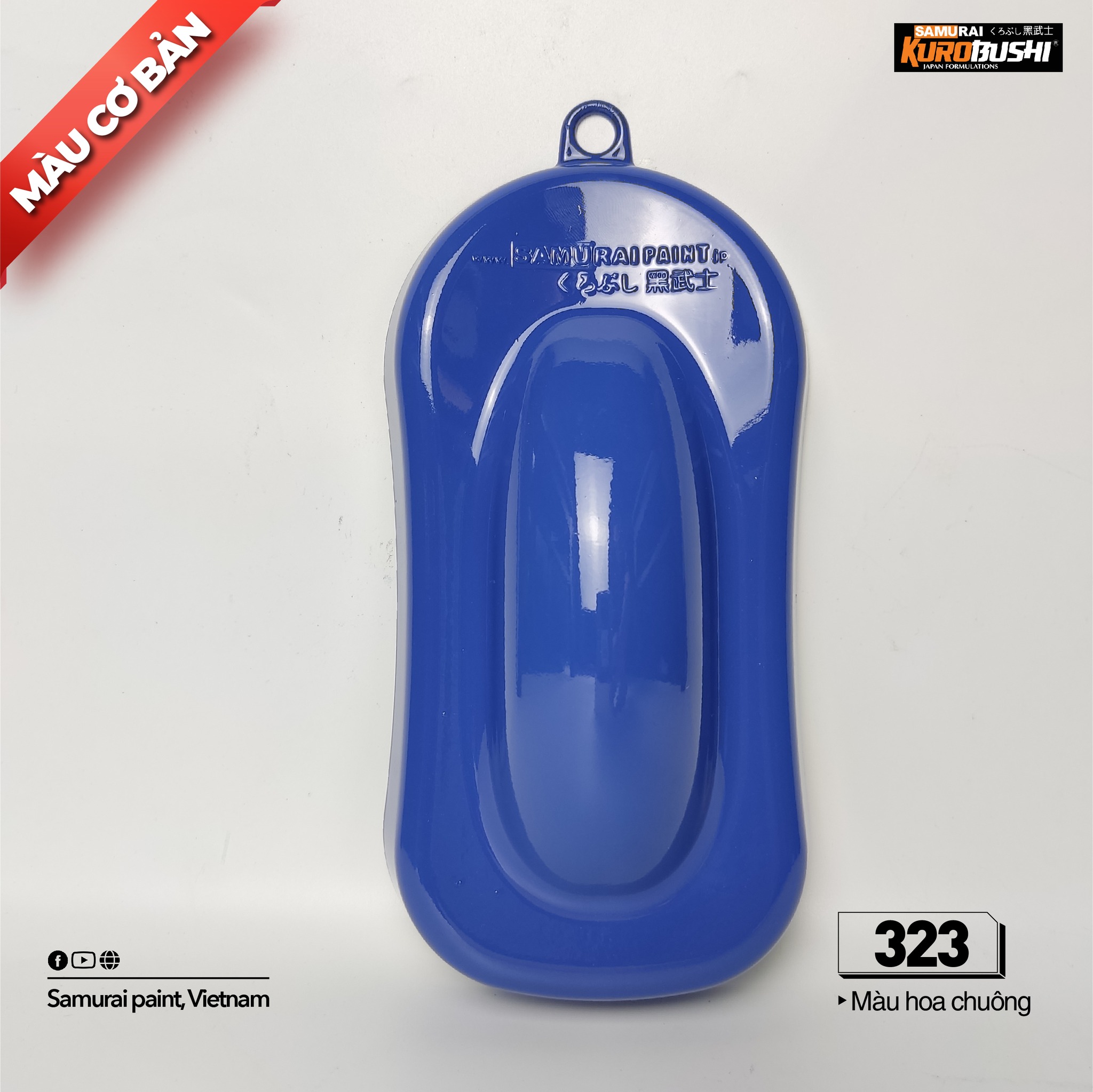 Sơn xịt Samurai Kurobushi - MÀU HOA CHUÔNG 323 (400ml)
