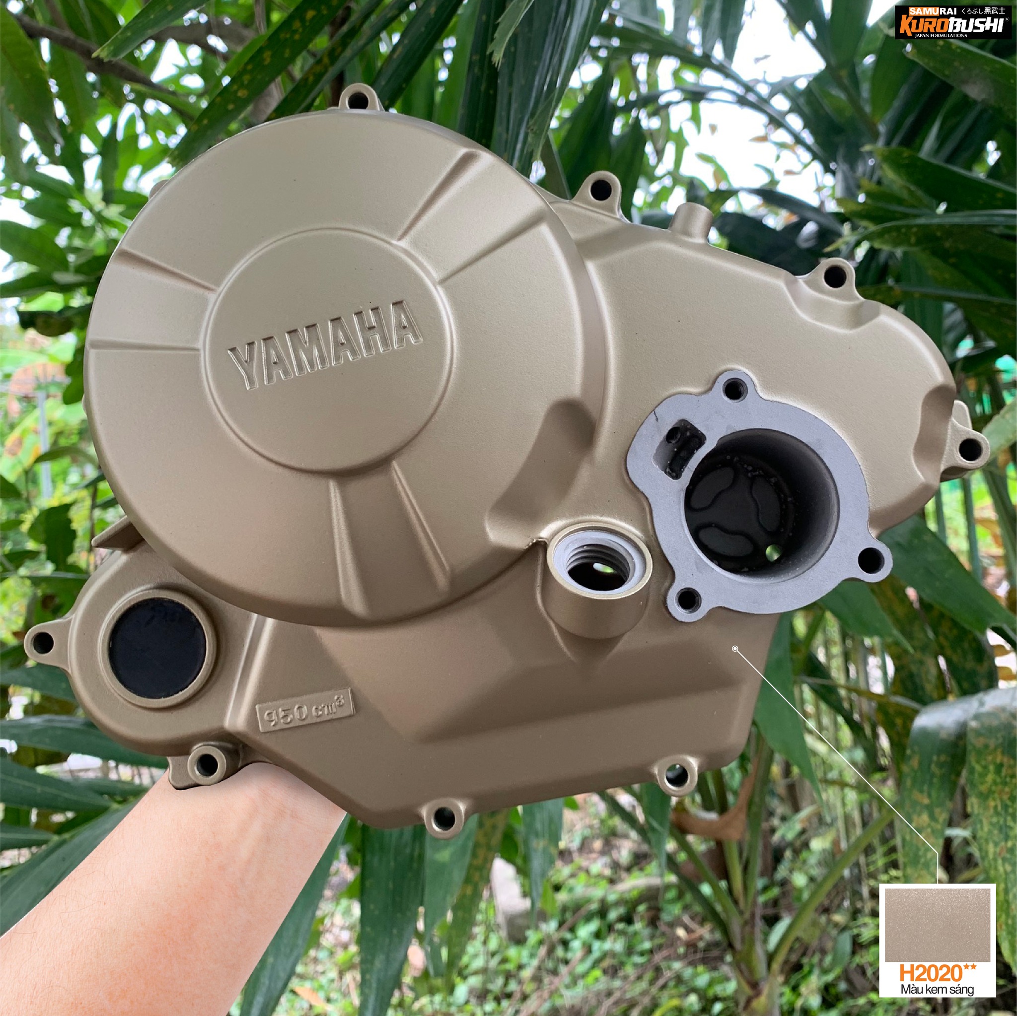 COMBO Sơn Samurai màu kem sáng H2020 gồm 4 chai đủ quy trình độ bền cao   (Lót - Nền 124 - Màu H2020  - Bóng )
