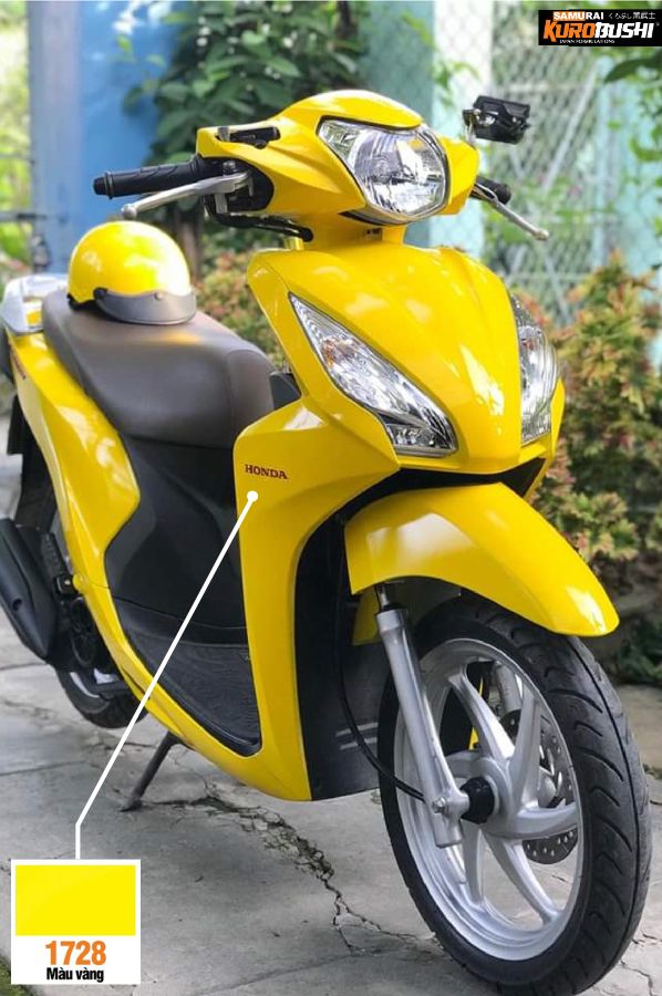 COMBO Sơn Samurai màu 1728 gồm 4 chai đủ quy trình độ bền cao (Lót  – Nền 102 - Màu 1728 - Bóng )