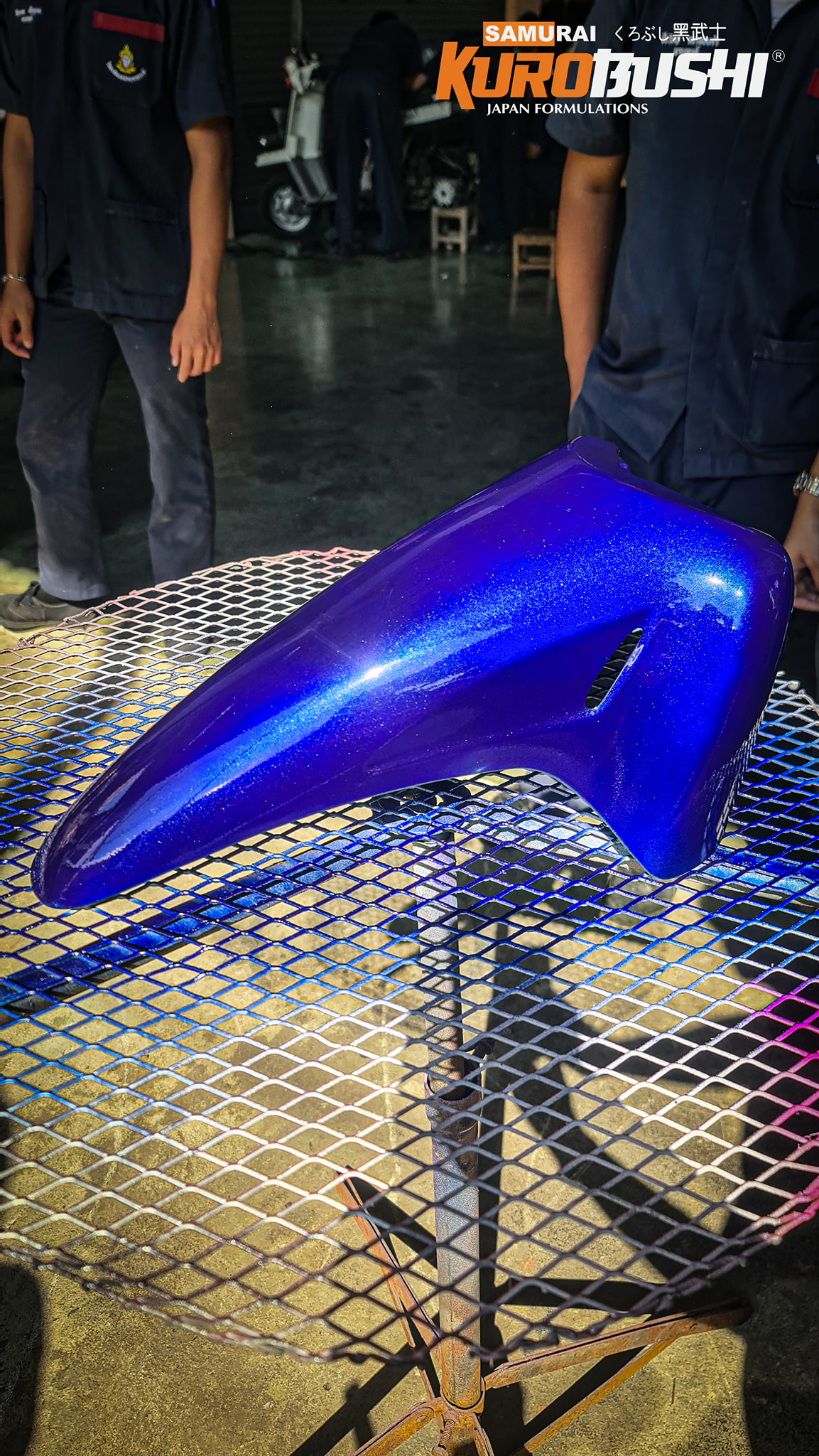 COMBO Sơn Samurai màu xanh dương Movistar Y688 gồm 4 chai đủ quy trình (Lót – Nền 124 - Màu Y688 - Bóng)