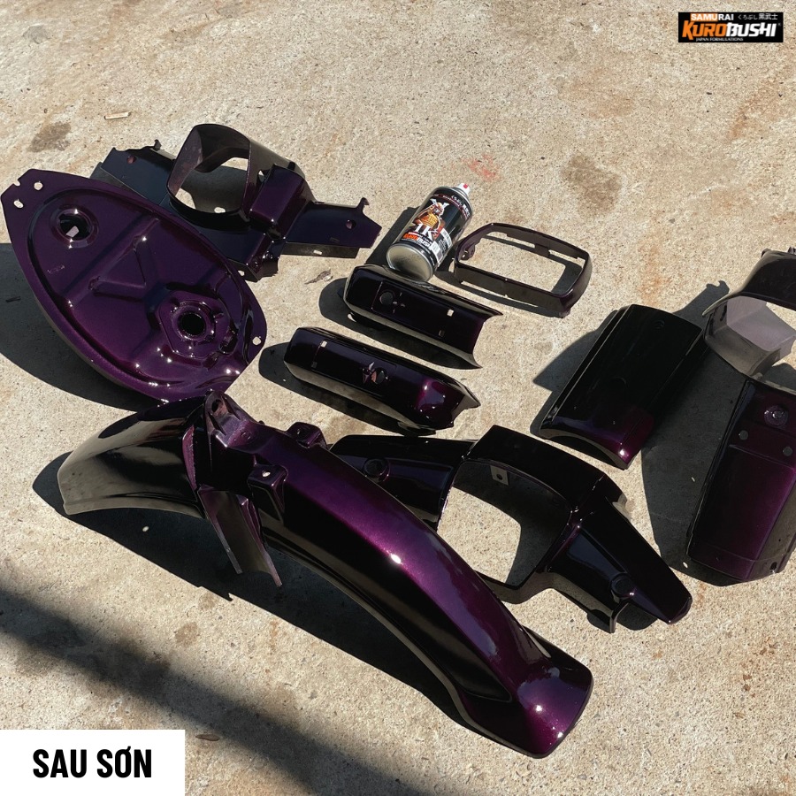 Sơn xịt Samurai Kurobushi - MÀU TÍM DREAM Honda UC+ TC H611 (400ml)