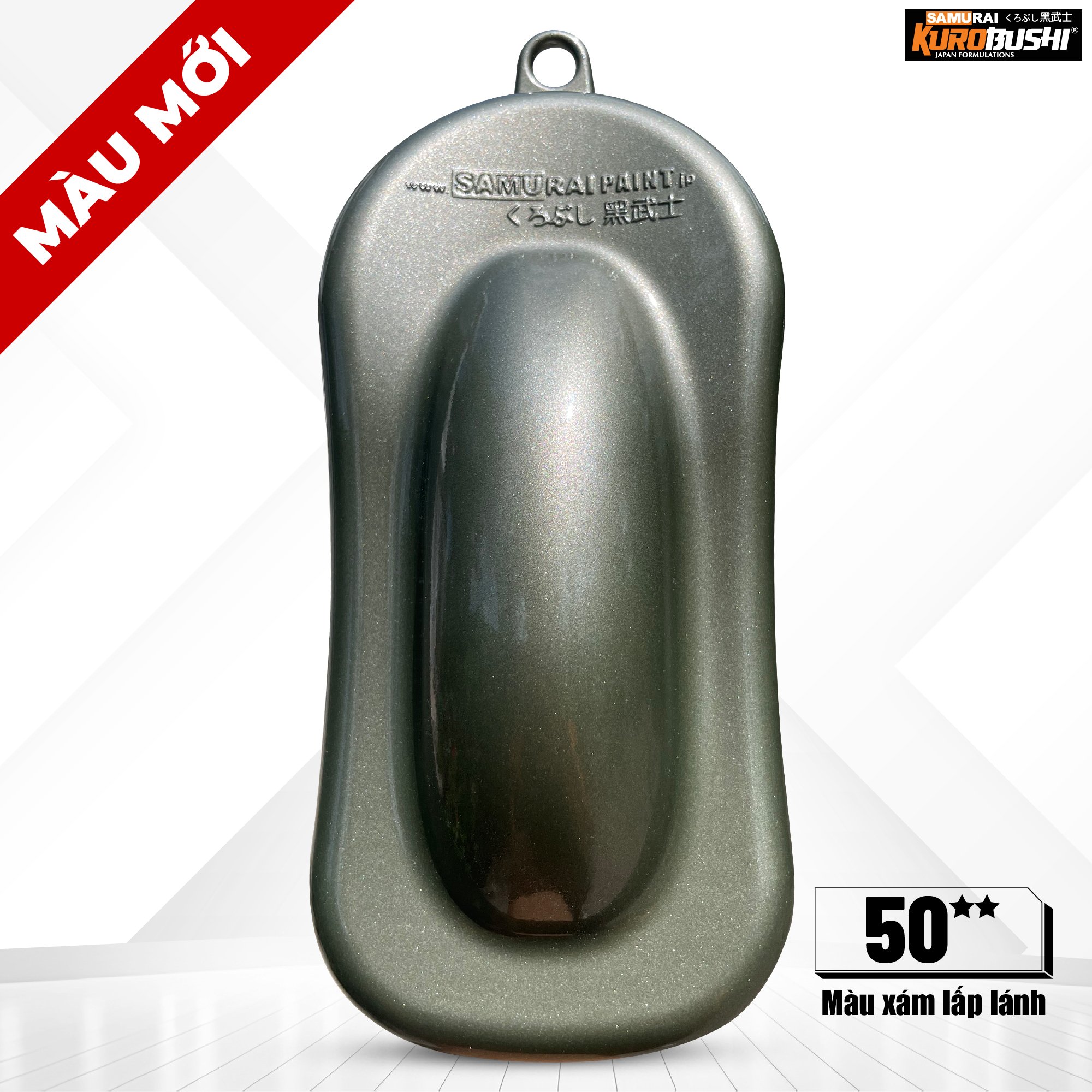 COMBO Sơn SAMURAI màu 50 gồm 4 chai đủ quy trình độ bền cao (Lót – Nền 124 - Màu 50 - Bóng )