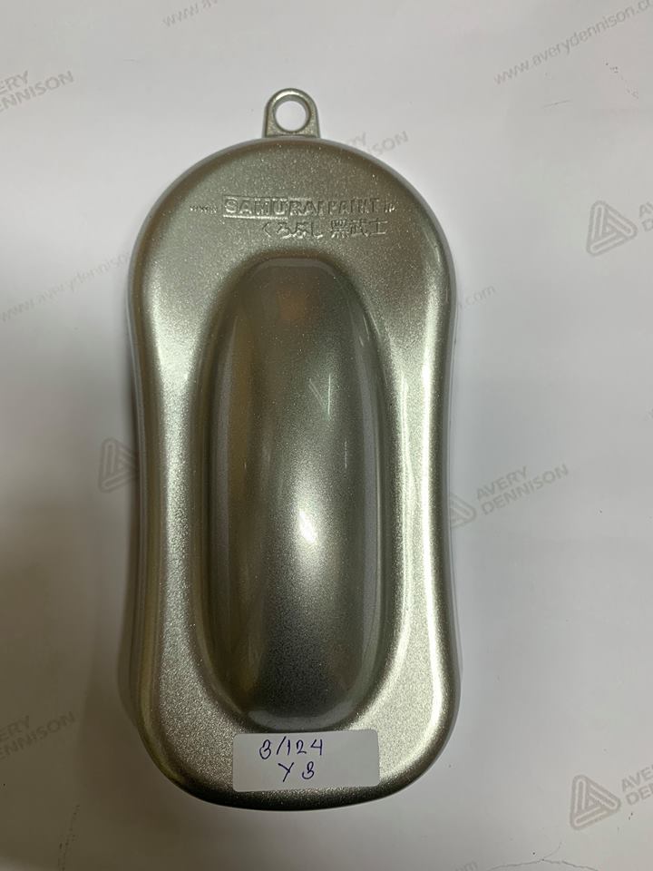 COMBO Sơn Samurai màu bạc kim loại Y3 gồm 4 chai đủ quy trình độ bền cao (Lót  – Nền 124 - Màu Y3 - Bóng )