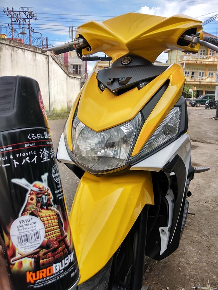 Sơn xịt Samurai Kurobushi - MÀU VÀNG CHANH Yamaha Y810 (400ml)