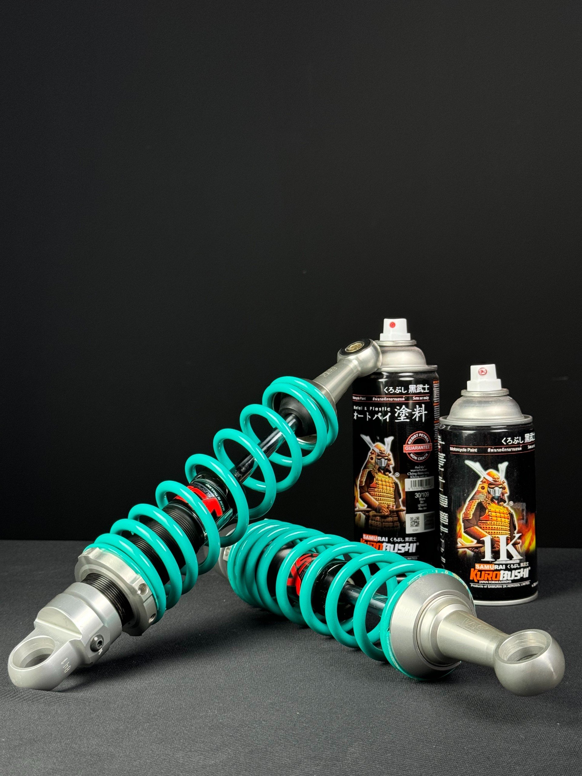 COMBO Sơn SAMURAI màu MÀU XANH PETRONAS SP38 gồm 4 chai đủ quy trình độ bền cao (Lót – Nền 102 - Màu SP38 - Bóng )