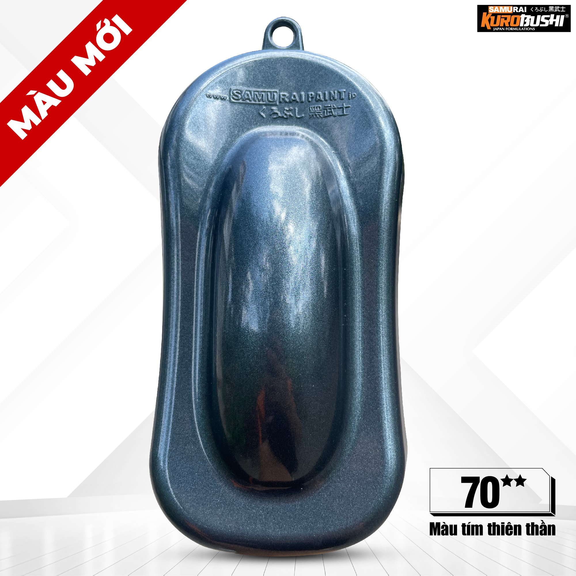 Sơn xịt Samurai Kurobushi - MÀU XÁM LẤP LÁNH 70 (400ml)