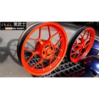 COMBO Sơn SAMURAI màu cam rực Y3505 gồm 4 chai đủ quy trình độ bền cao (Lót – Nền 102 - Màu Y3505 - Bóng )