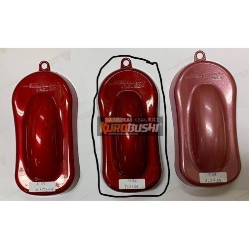 COMBO Sơn xịt Samurai Kurobushi - MÀU ĐỎ ĐẬM KIM LOẠI Yamaha UC+ TCY9108 (400ml) chuyên dùng cho xe máy