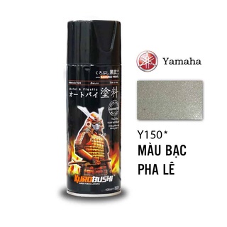 COMBO Sơn SAMURAI màu bạc pha lê Y150 gồm 4 chai đủ quy trình độ bền cao (Lót  – Nền 124 - Màu Y150 - Bóng )