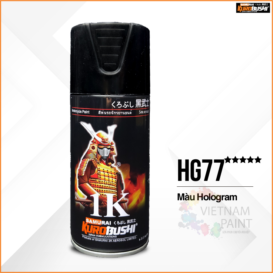 Sơn xịt Samurai Kurobushi -  MÀU HOLOGRAM HG77 (400ml)