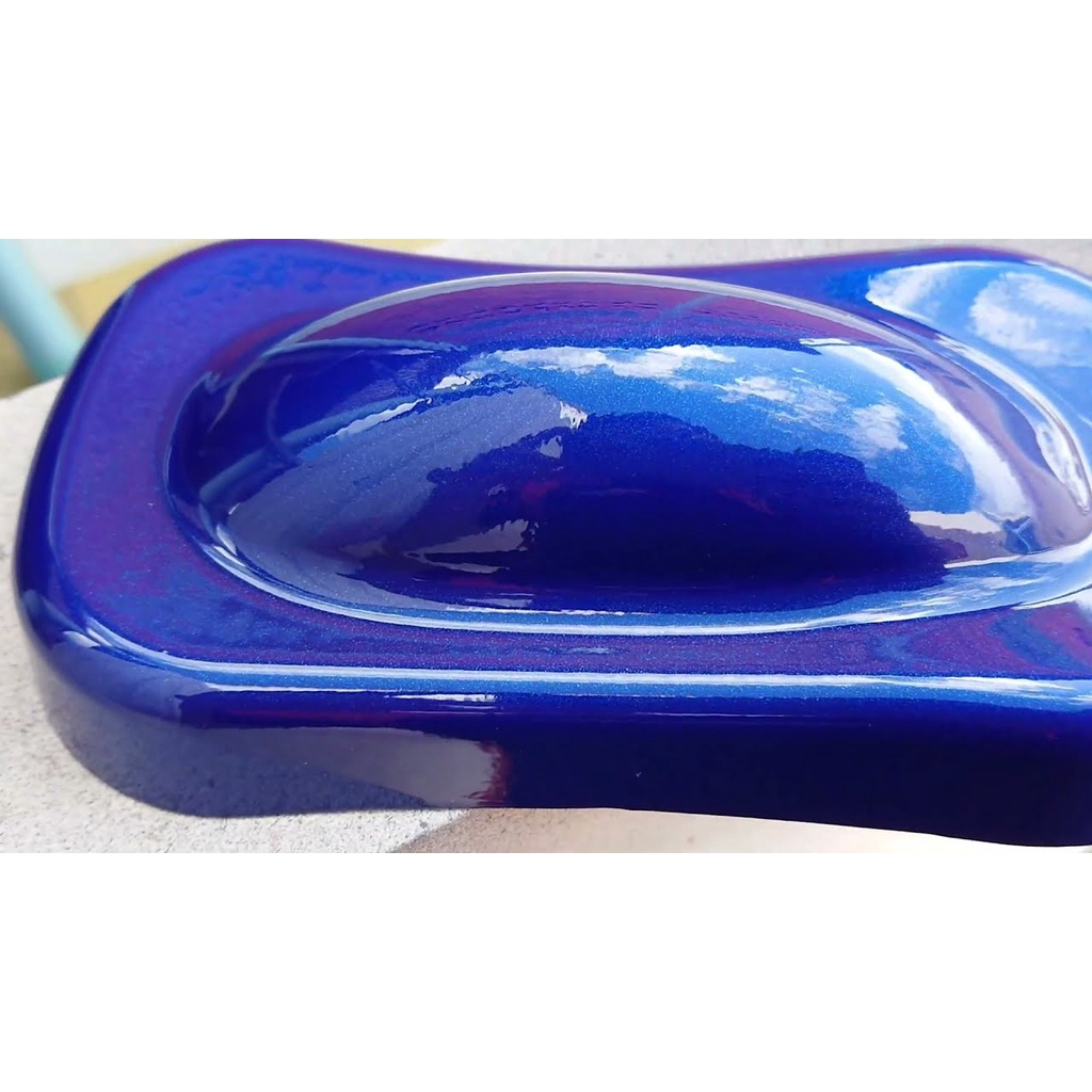 COMBO Sơn Samurai màu xanh da trời H222 gồm 4 chai đủ quy trình độ bền cao  (Lót - Nền 102 - Màu H222  - Bóng )