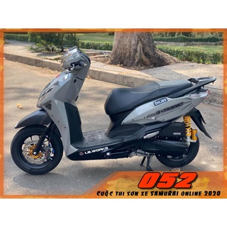 COMBO Sơn Samurai màu xám sáng 106 gồm 4 chai đủ quy trình độ bền cao (Lót  – Nền 102 - Màu 106 - Bóng )