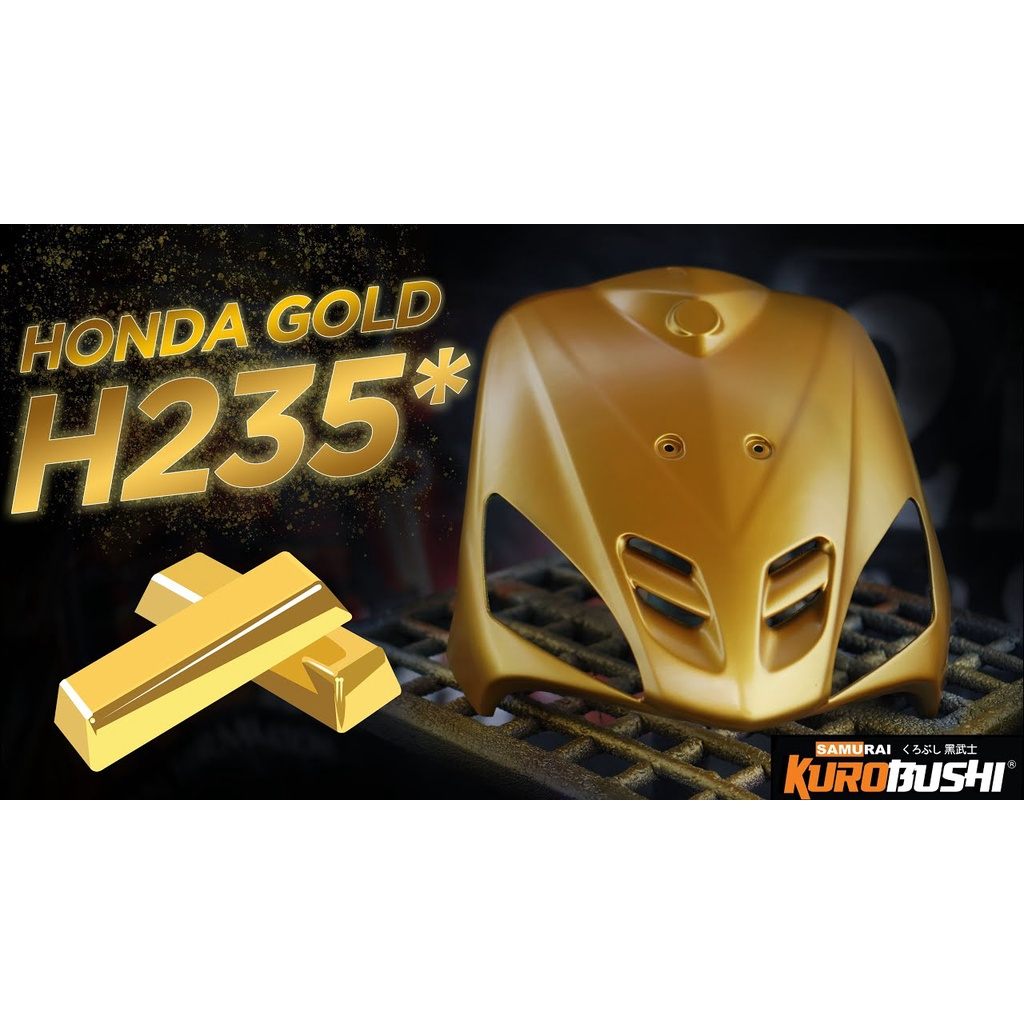 COMBO Sơn Samurai màu vàng đồng H235 gồm 4 chai đủ quy trình độ bền cao,đẹp (Lót - Nền 124 - Màu H235  - Bóng )