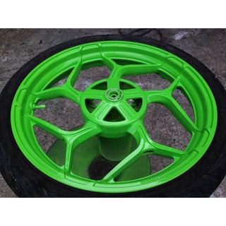 COMBO Sơn Samurai màu xanh lá huỳnh quang 54 gồm 4 chai đủ quy trình  (Lót – Nền UC1002- Màu 54 - Bóng )