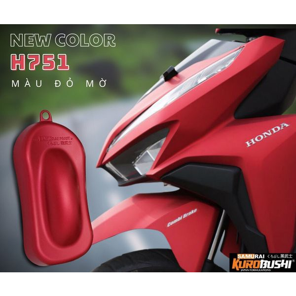 Sơn xịt Samurai Kurobushi - màu đỏ mờ H751 (400 ml)
