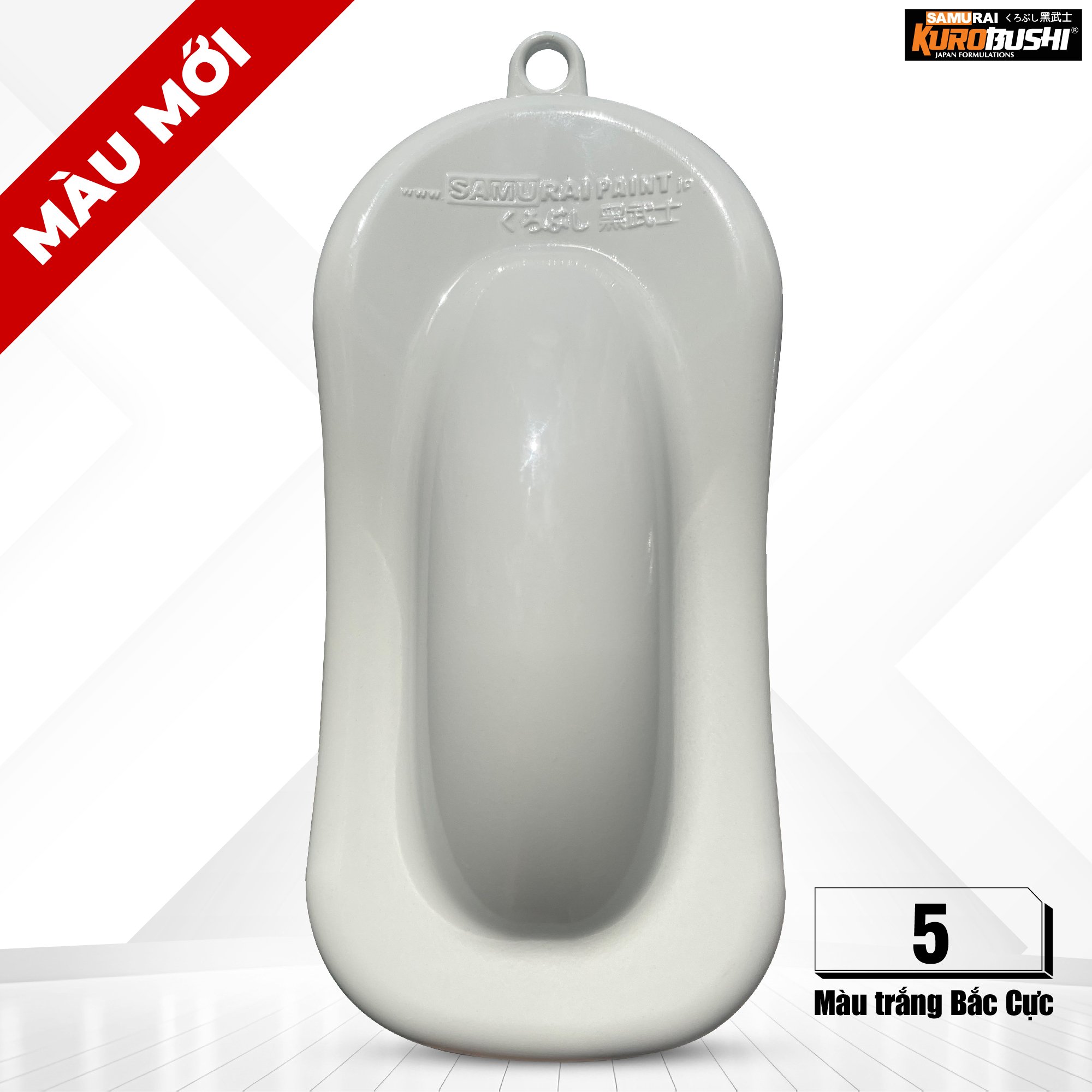 COMBO Sơn SAMURAI màu 05 gồm 4 chai đủ quy trình độ bền cao (Lót – Nền 102 - Màu 05 - Bóng )
