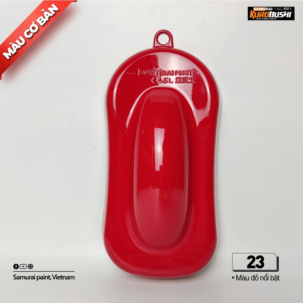 Sơn xịt Samurai Kurobushi - MÀU ĐỎ 23 (400ml)