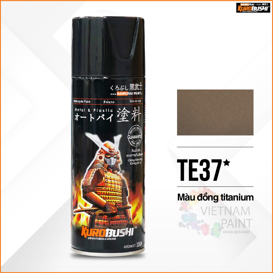 Sơn xịt Samurai Kurobushi - Màu đồng titan TE37 (400ml)