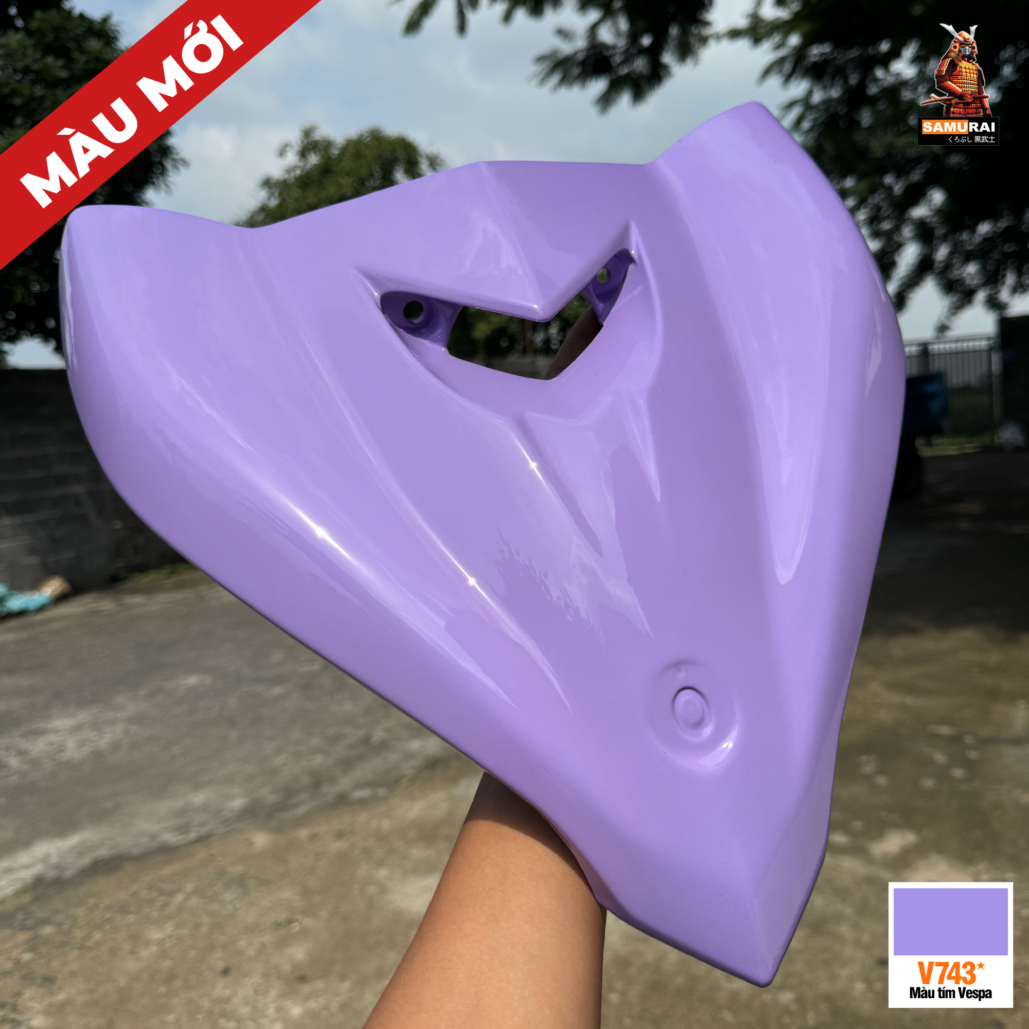 Sơn xịt Samurai Kurobushi - MÀU TÍM VESPA V743* (400ml)