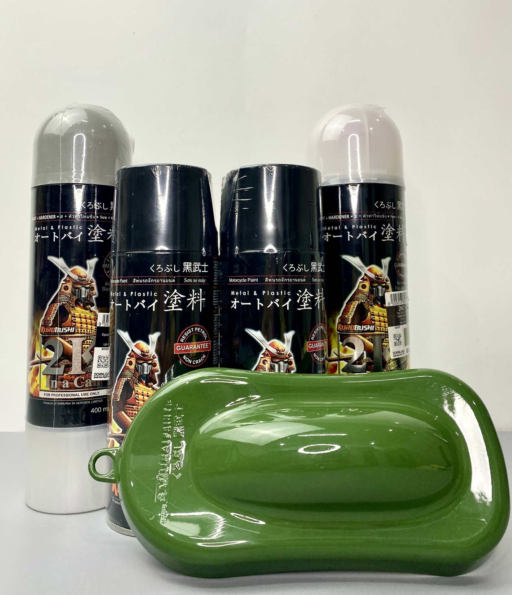 Sơn xịt Samurai Kurobushi - màu xanh quân đội 146 (400 ml)