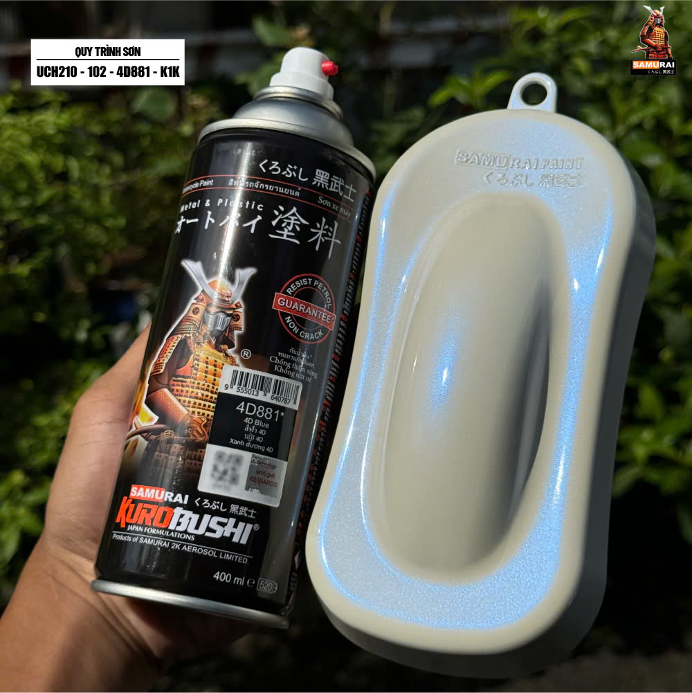 Sơn xịt Samurai Kurobushi - MÀU XANH DƯƠNG 4D 4D881* (400ml)