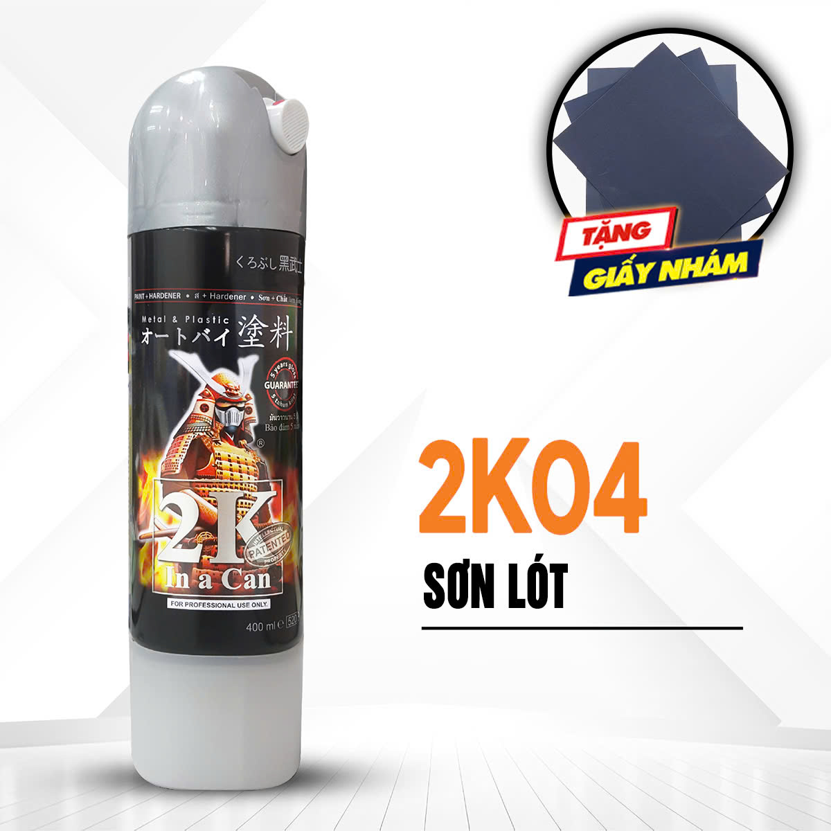 Sơn xịt Samurai Kurobushi - Sơn lót 2K04 (400ml )
