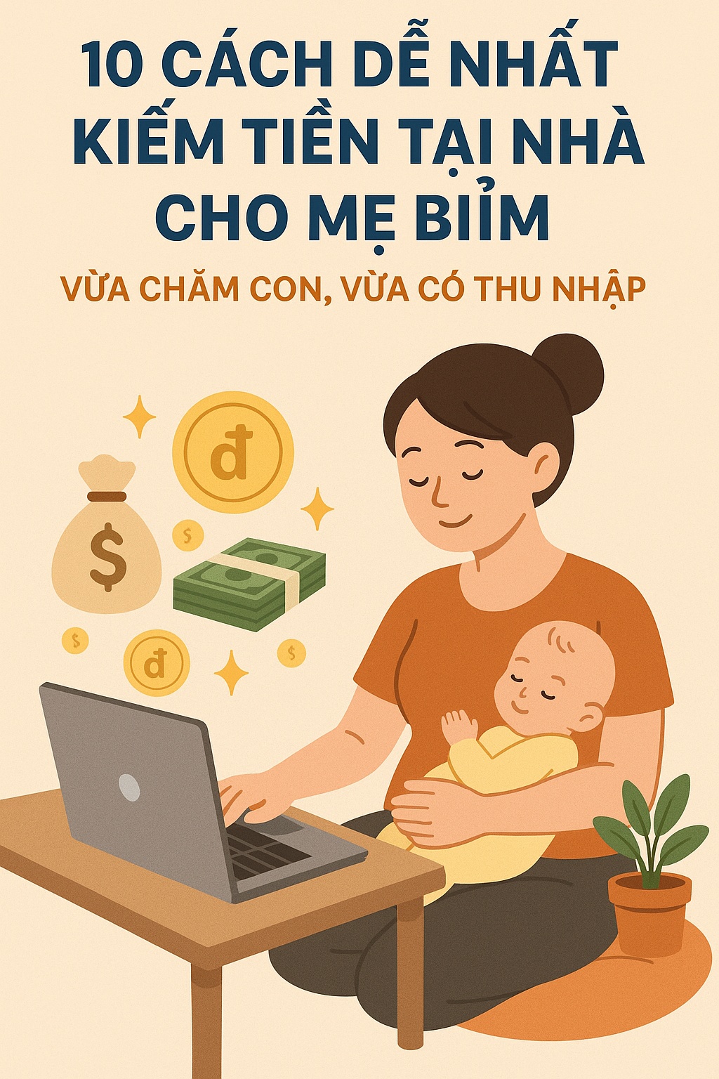 10 Cách Dễ Nhất Kiếm Tiền Tại Nhà Cho Mẹ Bỉm – Vừa Chăm Con, Vừa Có Thu Nhập