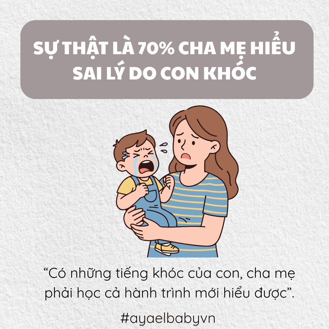 SỰ THẬT LÀ 70% CHA MẸ HIỂU SAI LÝ DO CON KHÓC
