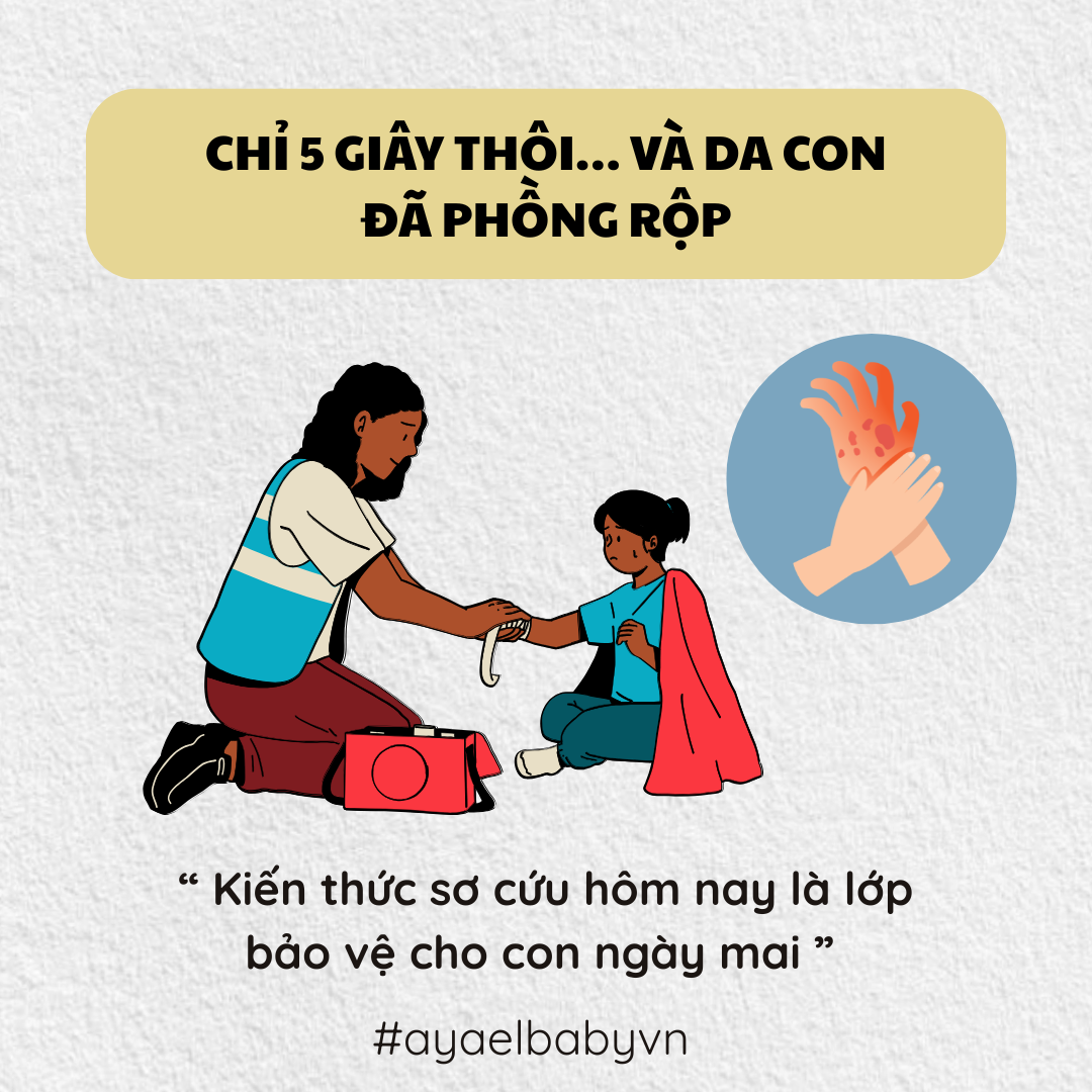 CHỈ 5 GIÂY THÔI … VÀ DA CON ĐÃ PHỒNG RỘP