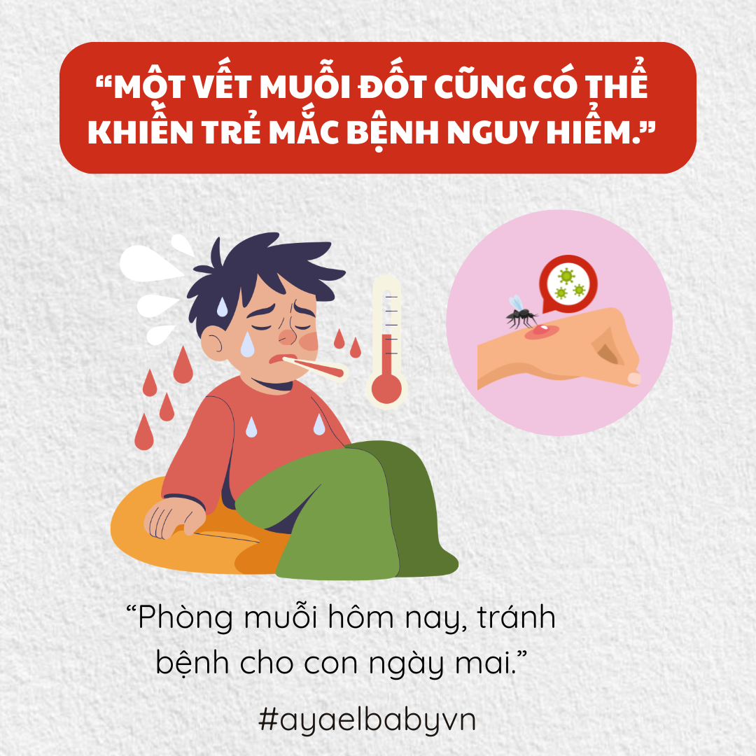 MỘT VẾT MUỖI ĐỐT CŨNG CÓ THỂ KHIẾN TRẺ MẮC BỆNH NGUY HIỂM