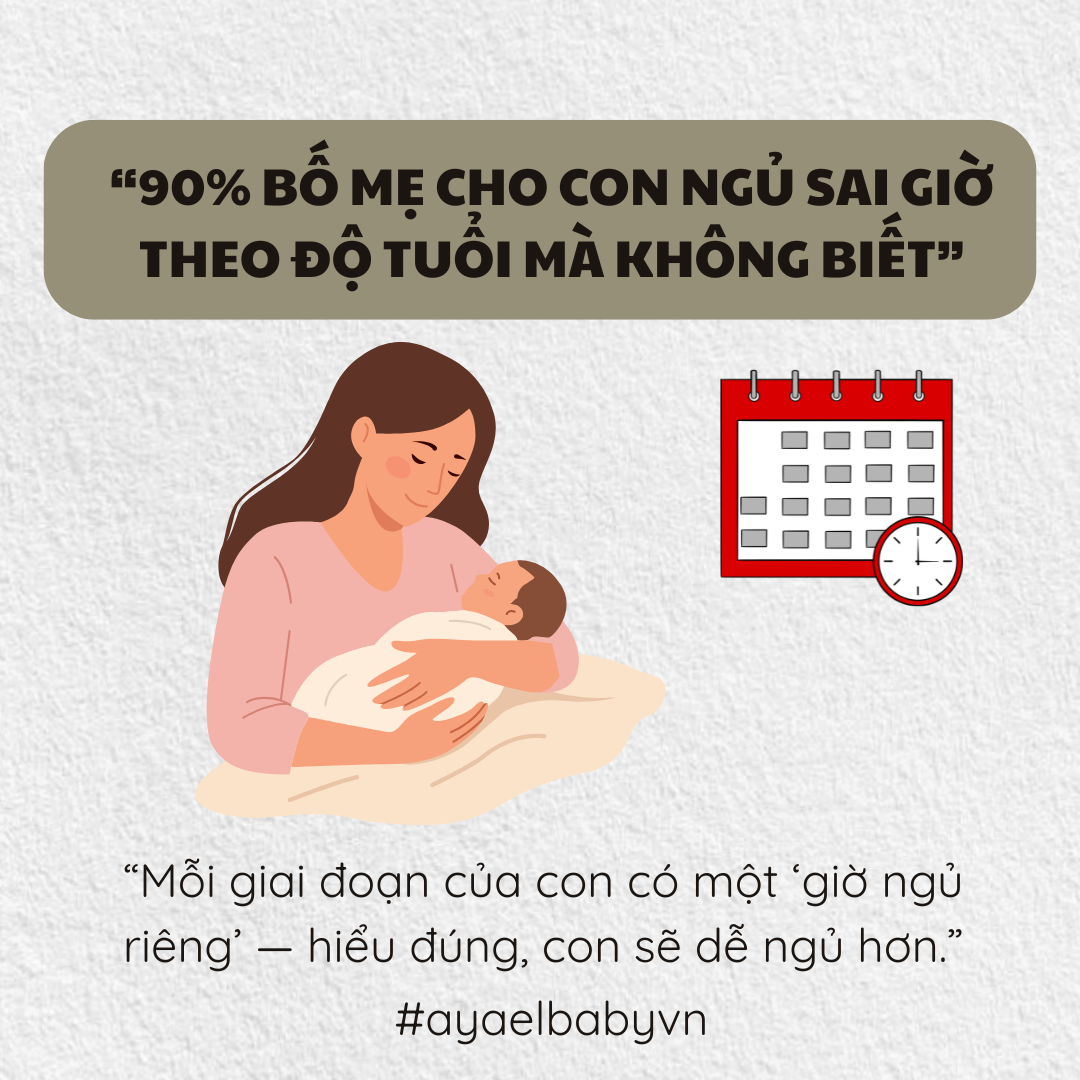 90% BỐ MẸ CHO CON NGỦ SAI GIỜ THEO ĐỘ TUỔI MÀ KHÔNG BIẾT