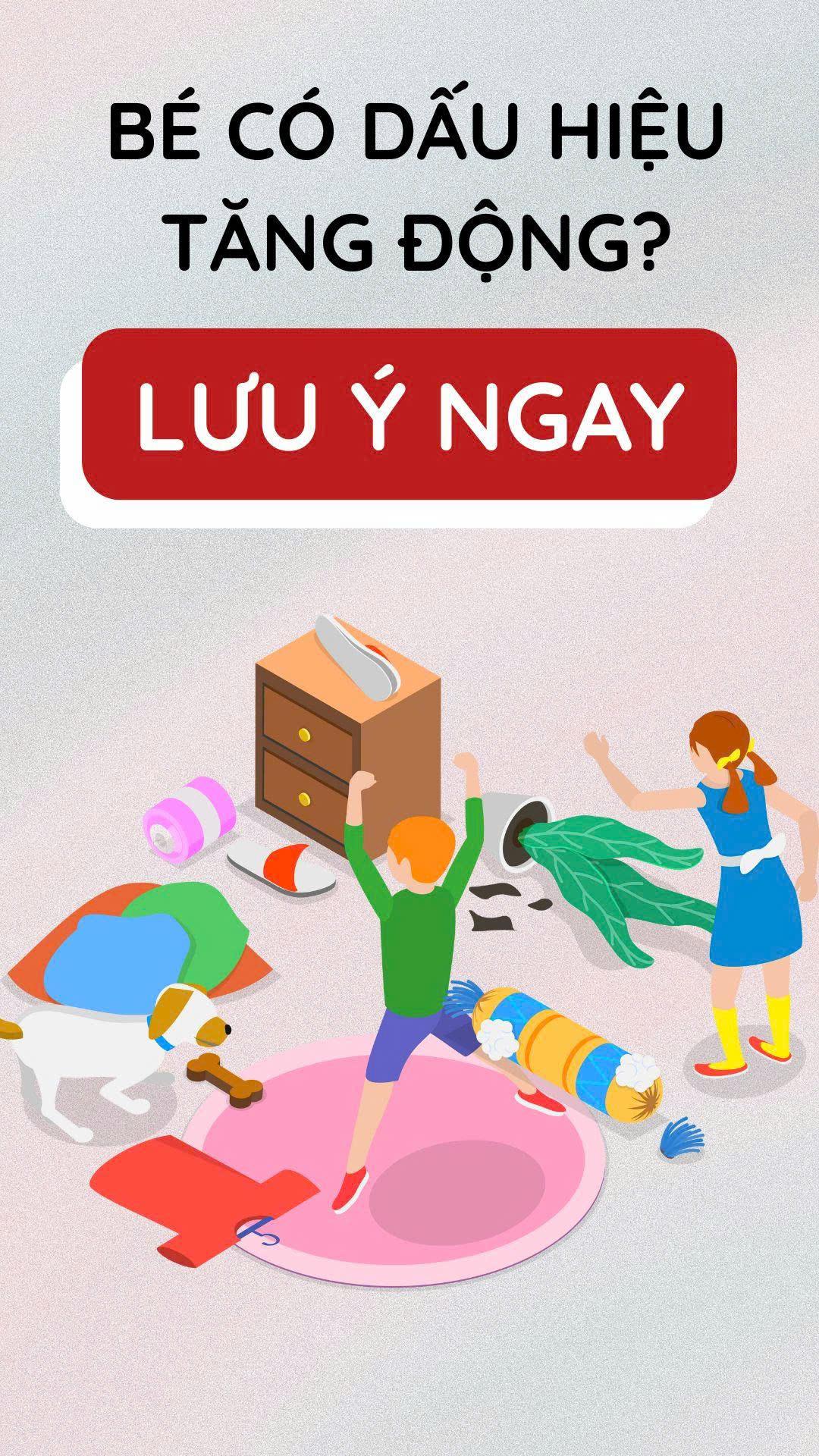 Bé có dấu hiệu tăng động? 5 cảnh báo cha mẹ cần lưu ý ngay!