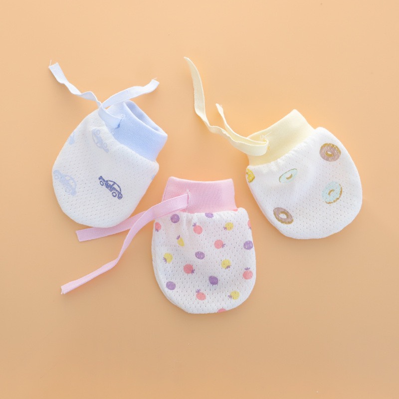 Bao Tay Lưới 2D Thông Thoáng Cho Trẻ Sơ Sinh 0 - 12 Tháng