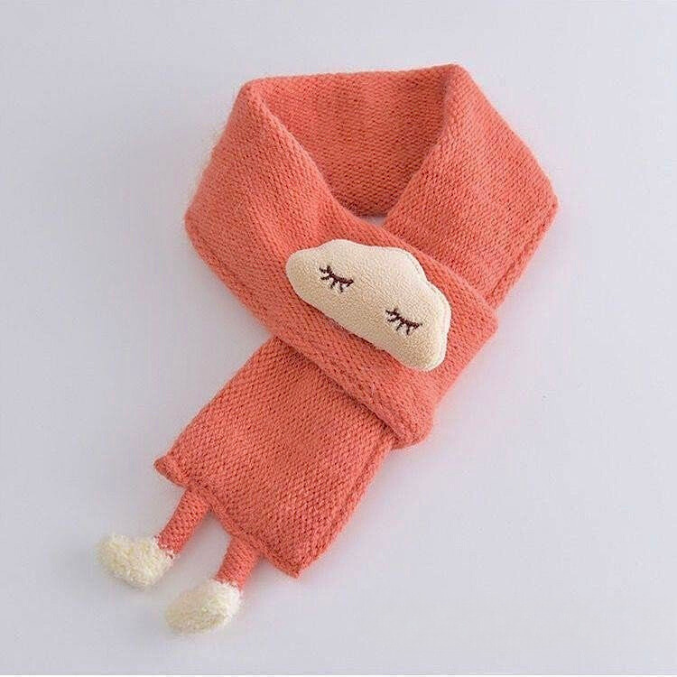 KHĂN CHOÀNG CỔ LEN HÌNH ĐÁM MÂY CHO BÉ