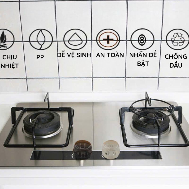 Dụng Cụ CỐC CHE NÚT BẬT BẾP An Toàn Cho Bé