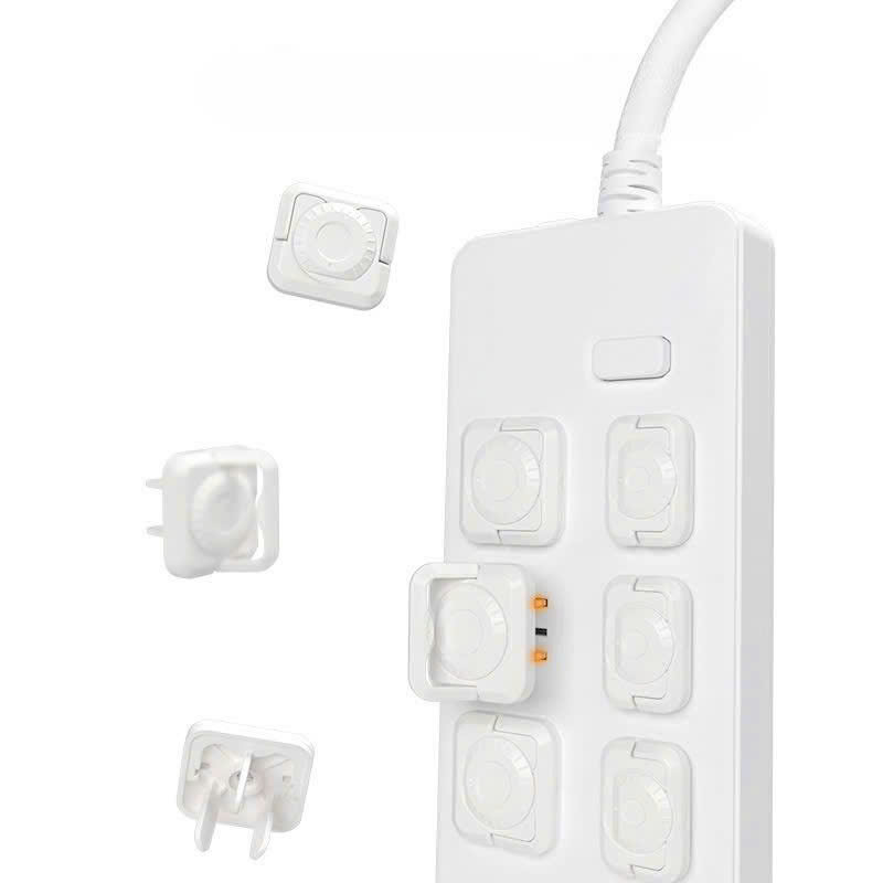 Nút Che Ổ Điện Khóa Xoay Set 6 Cái Bảo Vệ An Toàn Cho Bé
