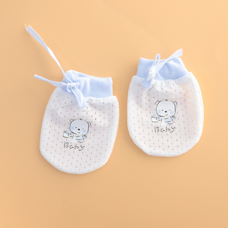 Bao Tay Lưới 2D Thông Thoáng Cho Trẻ Sơ Sinh 0 - 12 Tháng